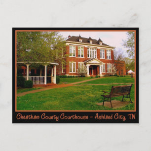 Cheatham Landkreis Courthouse - Ashland City, TN Postkarte