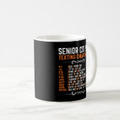 Cheatsheet "Simstest Code of Senior Citizen Group" Kaffeetasse (VorderseiteRechts)