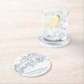 Chebeague Island Maine Wedding Runder Pappuntersetzer (Vor Ort)