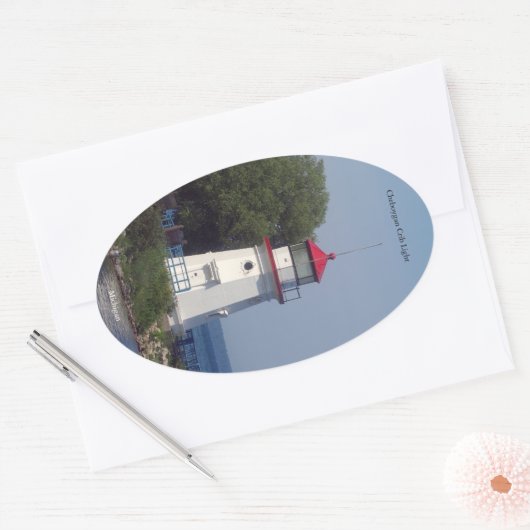 Cheboygan Crib Light-Aufkleber Ovaler Aufkleber (Umschlag)