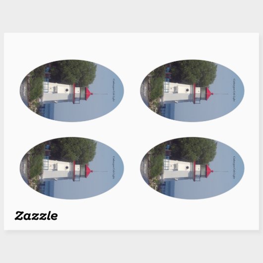 Cheboygan Crib Light-Aufkleber Ovaler Aufkleber (Blatt)