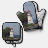 Cheboygan Crib Light Ofenhandschuh & Topflappen-Set (Vorderseite/Rückseite)