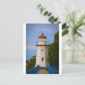 Cheboygan Lighthouse #6548 Postkarte (Stehend Vorderseite)