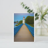 Cheboygan Lighthouse #6557 Postkarte (Stehend Vorderseite)