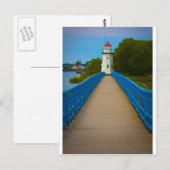 Cheboygan Lighthouse #6557 Postkarte (Vorne/Hinten)