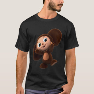 Cheburashka Waving Hand Vintag Russisch Niedlicher T-Shirt
