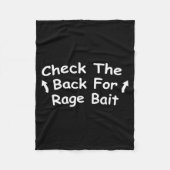 Check Back For Rage Bait Funny Meme Gift Fleecedecke (Vorderseite)