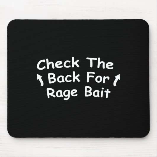 Check Back For Rage Bait Funny Meme Gift Mousepad (Vorne)