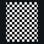 Check Black White Checkered Pattern Checkerboard Poster<br><div class="desc">Checkered Pattern – Black and white checkerboard.</div>