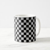 Check Brushed Steel Kaffeetasse (VorderseiteRechts)