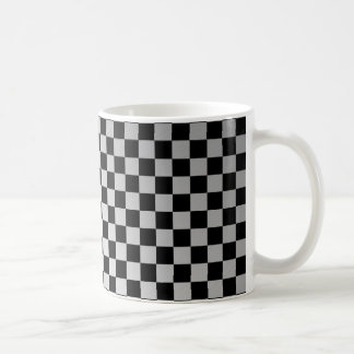Check Brushed Steel Kaffeetasse