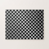 Check Brushed Steel Puzzle (Horizontal)
