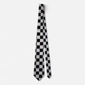 Check Brushed Steel Tie Krawatte (Vorderseite)