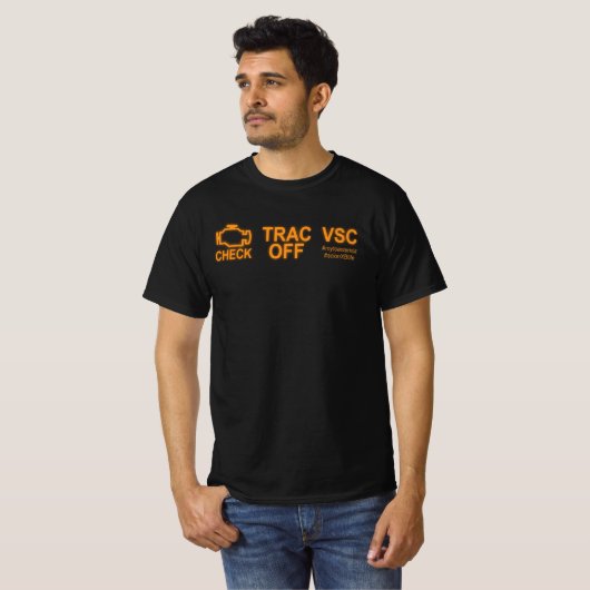 Check Engine Trac Off VSC Scion XB Warning Lights T-Shirt (Vorne ganz)