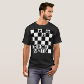 Check Mate Checkerboard Chess Checker Game T-Shirt (Vorne ganz)