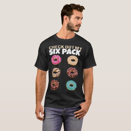 Check Out My Six Pack Donut Gym Summer Vacation T-Shirt (Vorne ganz)