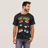 Check Out My Six Pack Fitness Sushi T-Shirt (Vorne ganz)
