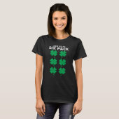Check Out My Six Pack Shamrock St Patricks Day Wor T-Shirt (Vorne ganz)