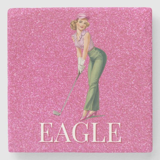 Check Out These Chic Golf Gifts Steinuntersetzer (Vorderseite)