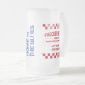 Checkboard Lounge Chicago Mattglas Bierglas (VorderseiteRechts)