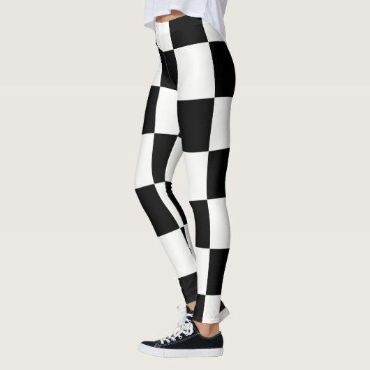 Checkboard ~ Schach~ Square Design Schwarz/Weiß* Leggings (Links)