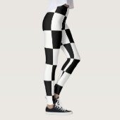 Checkboard ~ Schach~ Square Design Schwarz/Weiß* Leggings (Rechts)
