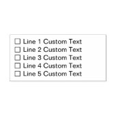 Checkbox für herkömmliche benutzerdefinierte Busin Permastempel (Design)