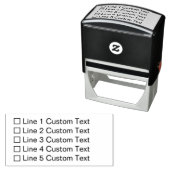 Checkbox für herkömmliche benutzerdefinierte Busin Permastempel (Beispiel)