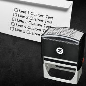 Checkbox für herkömmliche benutzerdefinierte Busin Permastempel