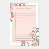 Checkbox für schöne Blumenweine Post-it Klebezettel (Vorderseite)