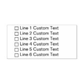 Checkbox für traditionelles benutzerdefiniertes Un Gummistempel (Prägung)