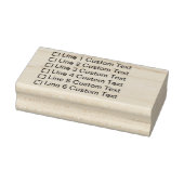 Checkbox für traditionelles benutzerdefiniertes Un Gummistempel (Stempel)