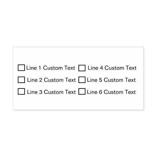 Checkbox für traditionelles benutzerdefiniertes Un Permastempel (Design)