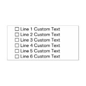 Checkbox für traditionelles benutzerdefiniertes Un Permastempel (Design)