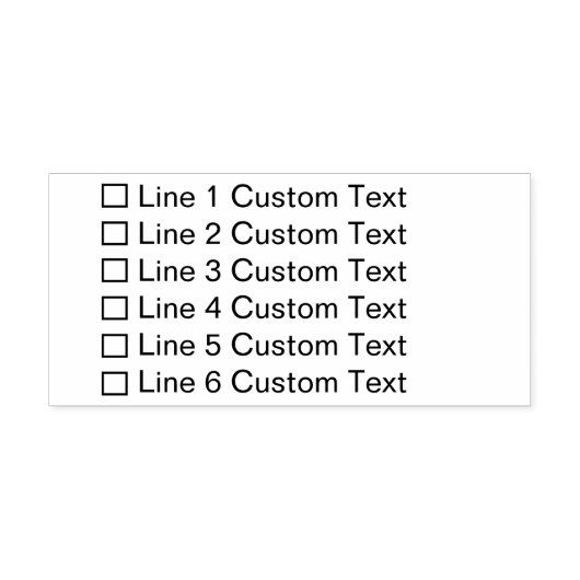Checkbox für traditionelles benutzerdefiniertes Un Permastempel (Design)