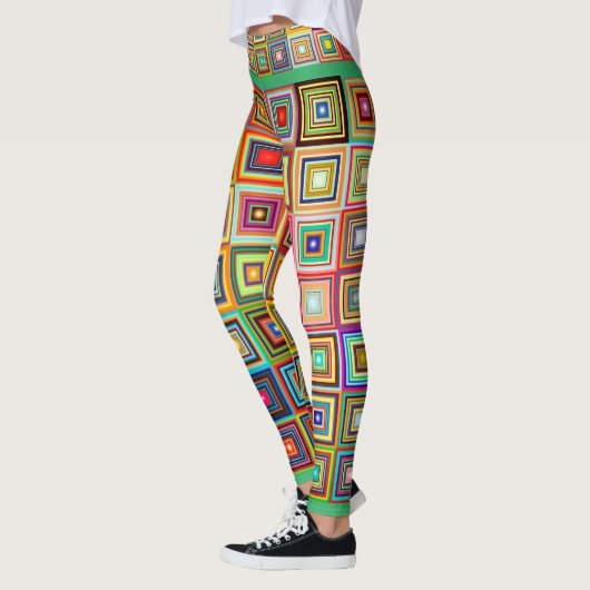 Checked Abstrakt Trendy Leggings (Links)