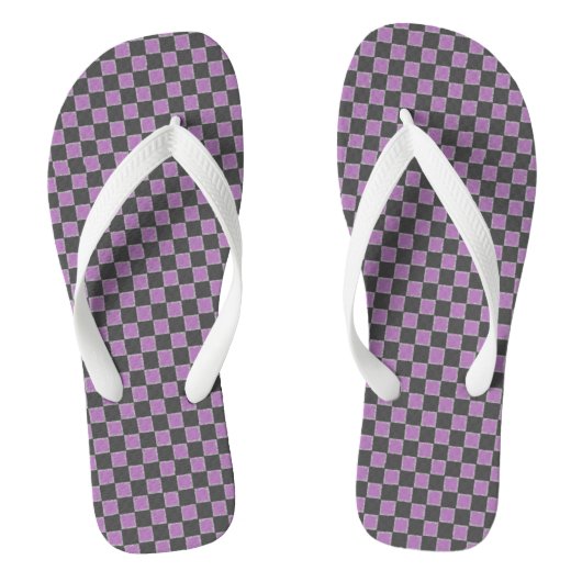 Checked Badesandalen (Fußbett)