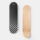 Checked Black Fade Skateboard (Vorderseite)