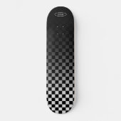 Checked Black Fade Skateboard (Vorderseite)