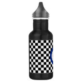 Checked Black Racing Target Mod Trinkflasche (Links)