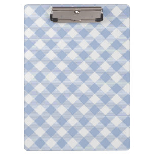 Checked Blue Gingham Classic Klemmbrett