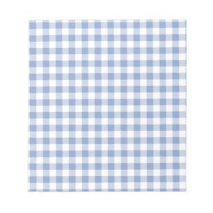 Checked Blue Gingham Classic Notizblock
