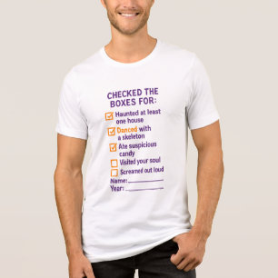 Checked Boxen der Halloween-Checkliste ungewöhnlic Tri-Blend Shirt