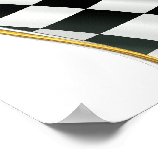 Checked Flag Poster (Ecke)