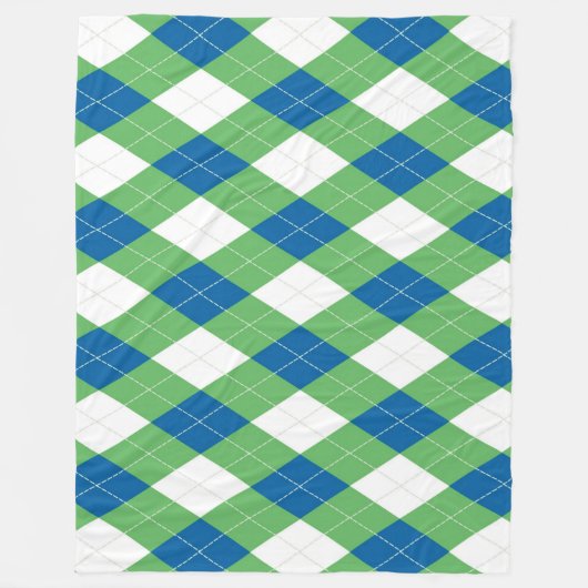 Checked Fleecedecke (Vorderseite)
