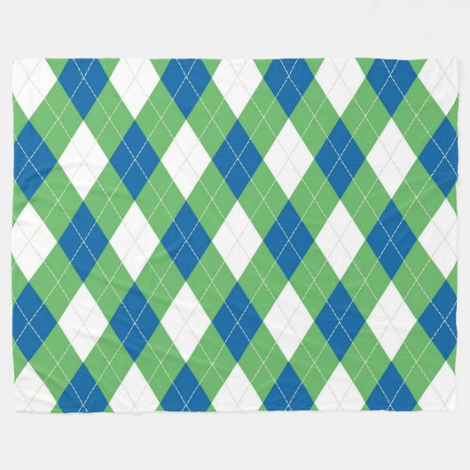 Checked Fleecedecke (Vorderseite (Horizontal))