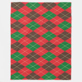 Checked Fleecedecke (Vorderseite)