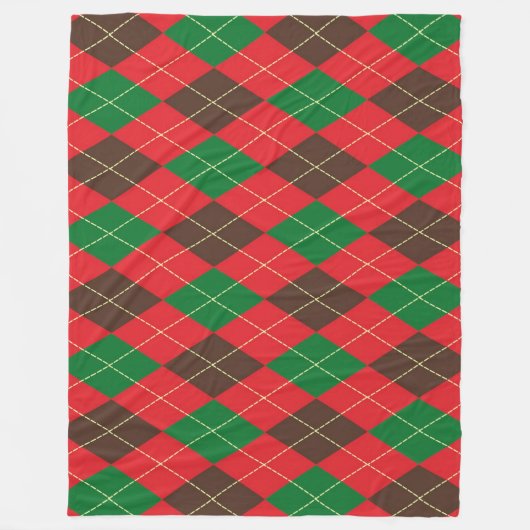 Checked Fleecedecke (Vorderseite)