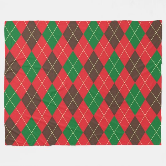 Checked Fleecedecke (Vorderseite (Horizontal))