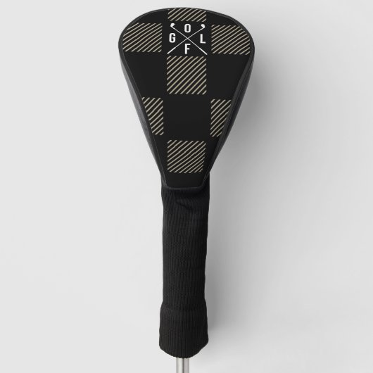 Checked Golf Headcover (Vorderseite)